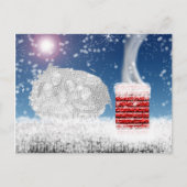 クリスマス前の夜のテンプレートはがき シーズンポストカード (正面)