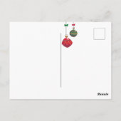 クリスマス前の夜のヴィンテージクリスマス ポストカード (裏面)