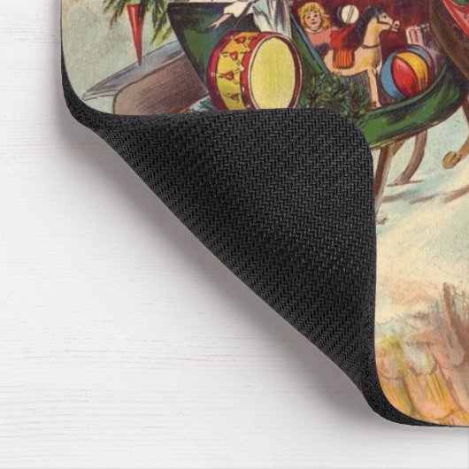 クリスマス前の夜のヴィンテージクリスマス マウスパッド (コーナー)