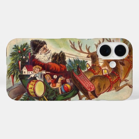 クリスマス前の夜のヴィンテージクリスマス Case-Mate iPhoneケース (裏面 (横))