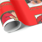 クリスマス前の夜の犬の包装紙 ラッピングペーパー (ロールコーナー)