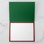 クリスマス前の夜サンタホリデー カード (内部)