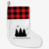 「クリスマス前の夜ミニマルストッキング スモールクリスマスストッキング (正面)