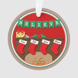 クリスマス前の夜4ストッキングとPHOTO オーナメント