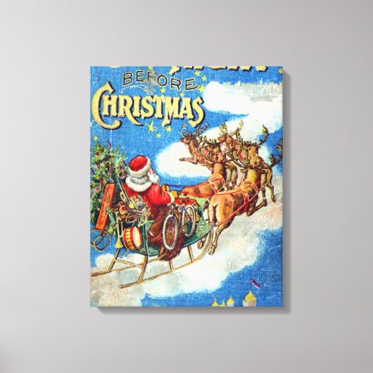 クリスマス前の夜 キャンバスプリント (正面)