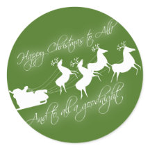 「クリスマス前の夜」ステッカー