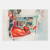 クリスマス前の夜 ラッピングペーパーシート (正面)