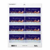 クリスマス前の夜 ラベル (フルシート)