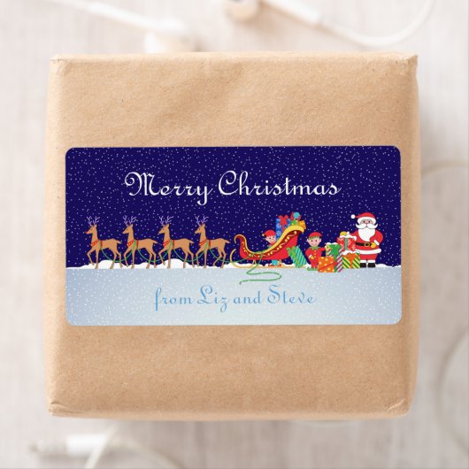 クリスマス前の夜 ラベル (インサイチュ)