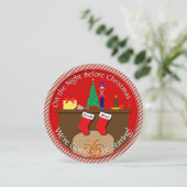 クリスマス前の夜・ワイン&チーズパーティー 招待状 (スタンド正面)