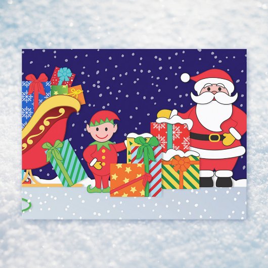 クリスマス前の夜 案内ポストカード