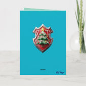 クリスマス前の面白い騎士 カード (裏面)