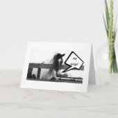 クリスマス前の馬は嬉しいけない シーズンカード (正面)