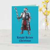 クリスマス前の騎士 カード (黄色い花)