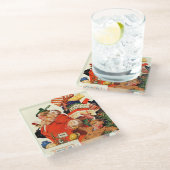 クリスマス前夜 ガラスコースター (アングル)