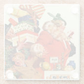 クリスマス前夜 ガラスコースター (裏面)