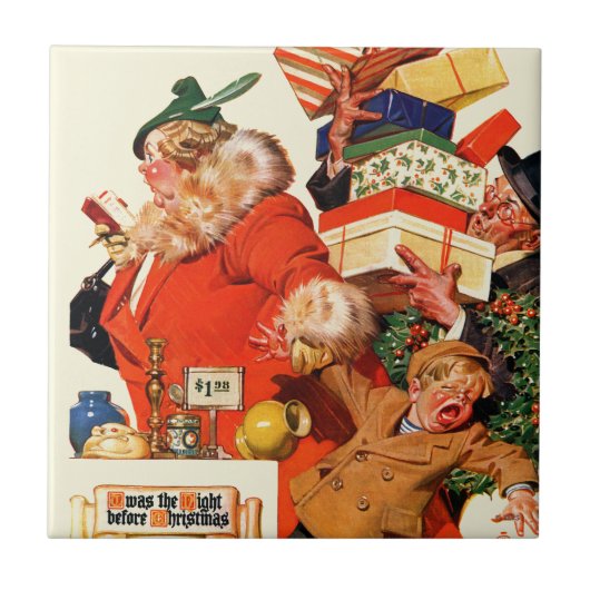 クリスマス前夜 タイル (正面)