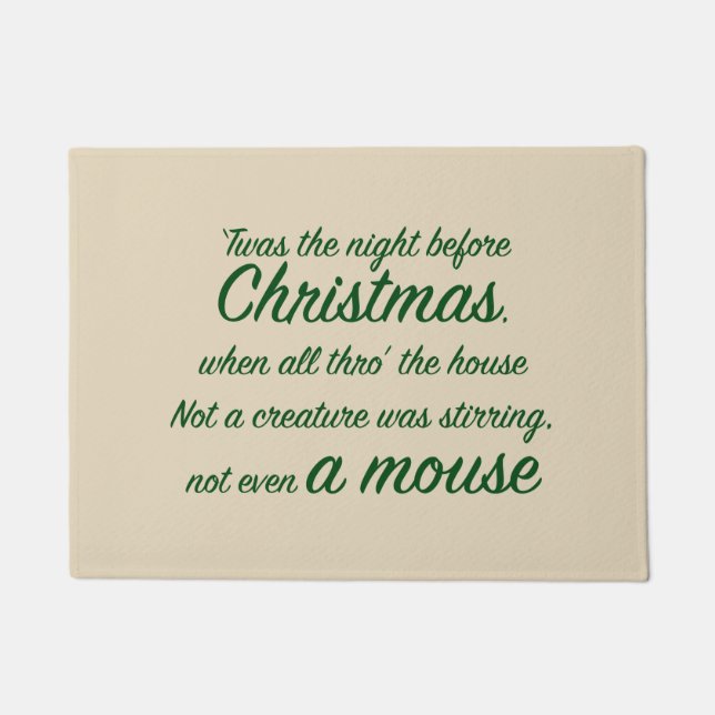 クリスマス前夜 ドアマット (正面)