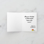 クリスマス前夜· 3カスタムストッキング名 シーズンカード (内部)