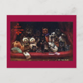クリスマス劇場で猫たち シーズンポストカード (正面)