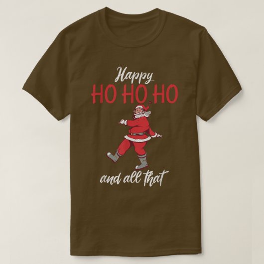 クリスマス動揺してレトロおもしろいサンタ Tシャツ (デザイン正面)