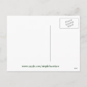 クリスマス動物のオーストラリアのスタイル- Personalizable シーズンポストカード (裏面)