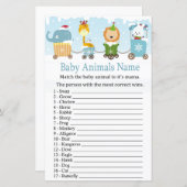 クリスマス動物は赤ちゃん動物の名前ゲームをトレーニング (正面/裏面)