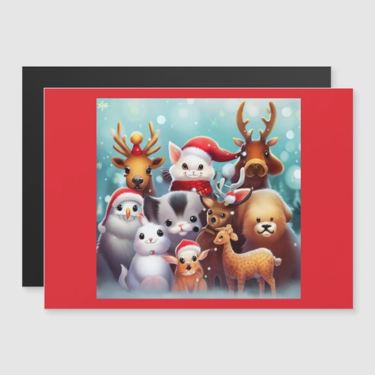 クリスマス動物2 (正面/裏面)