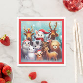 クリスマス動物2 スタンダードランチョンナプキン (インサイチュ)