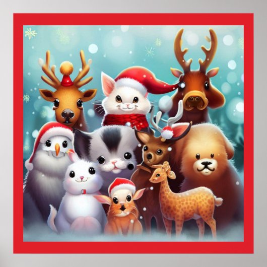クリスマス動物2 ポスター (正面)