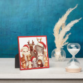 クリスマス動物3 フォトプラーク (インサイチュ)