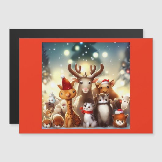 クリスマス動物7 (正面/裏面)