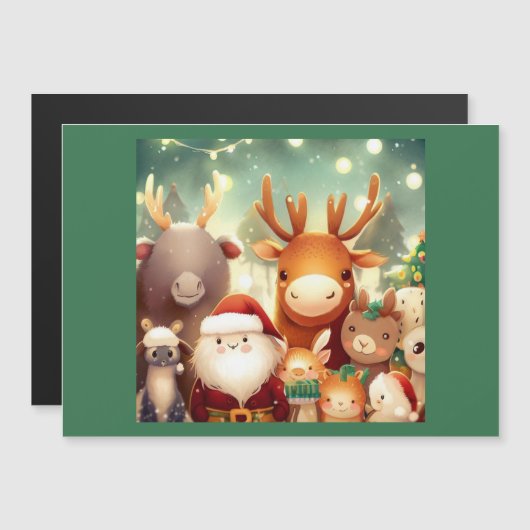 クリスマス動物8 (正面/裏面)