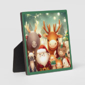 クリスマス動物8 フォトプラーク (正面)