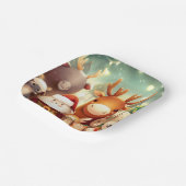 クリスマス動物8 ペーパープレート (傾斜あり)