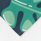 クリスマス動物、かわいいシームレスデザイン。 フリースブランケット (角)