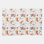 クリスマス動物 キッチンタオル (横)