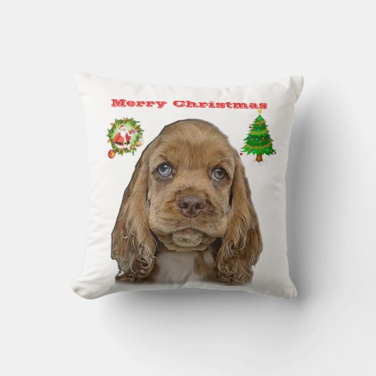 クリスマス動物 クッション (正面)