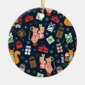 クリスマス動物 セラミックオーナメント (正面)