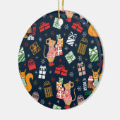 クリスマス動物 セラミックオーナメント (左)