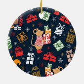 クリスマス動物 セラミックオーナメント (裏面)