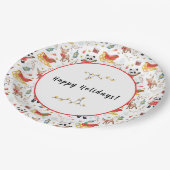 クリスマス動物 ペーパープレート (アングル)