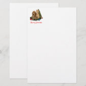 クリスマス動物 便箋 (正面/裏面)