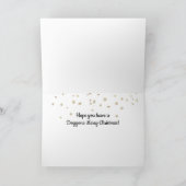 クリスマス包まれたにライトアップされた可愛い犬|過去記事 カード (内部)