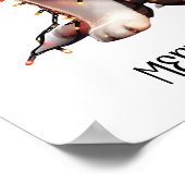 クリスマス包まれたの愛犬 ポスター (角)