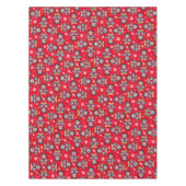 クリスマス包まれたアップペンギンのテーブルクロス テーブルクロス (正面)