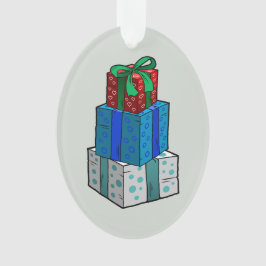 クリスマス包まれたプレゼント オーナメント