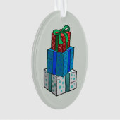 クリスマス包まれたプレゼント オーナメント (正面)