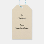 クリスマス包まれたプレゼント ギフトタグ (裏面)