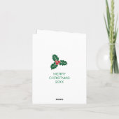 クリスマス包まれたプレゼント シーズンカード (裏面)